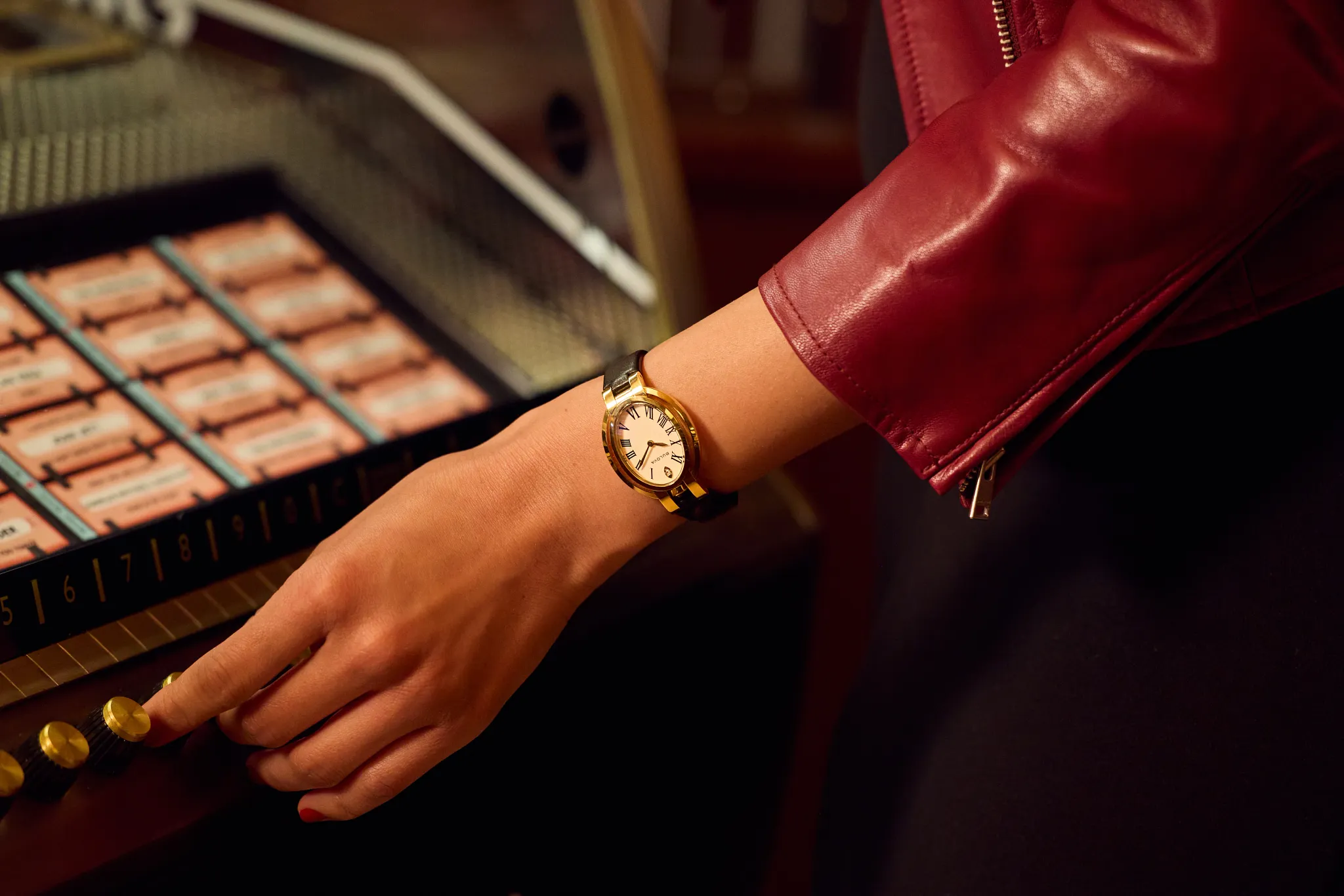 White Dial Stainless Steel Strap Rubaiyat 'Ella' 97P180 | Bulova